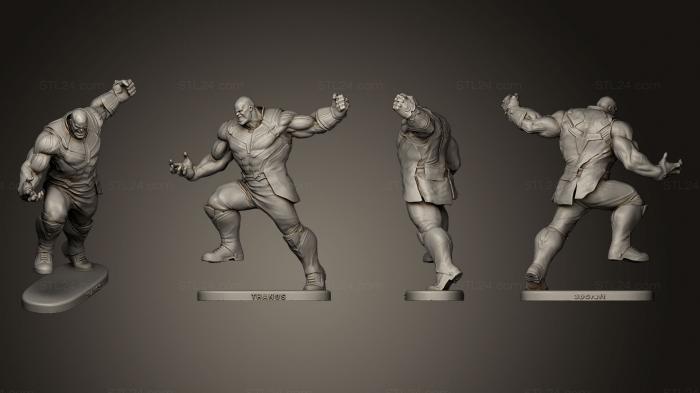 Figurines heroes, monsters and demons (Thanos 4, STKM_0526) 3D models for cnc